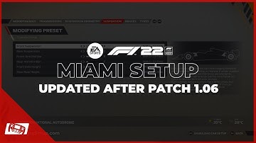 F1 22 Updated Miami Setup - Patch 1.06