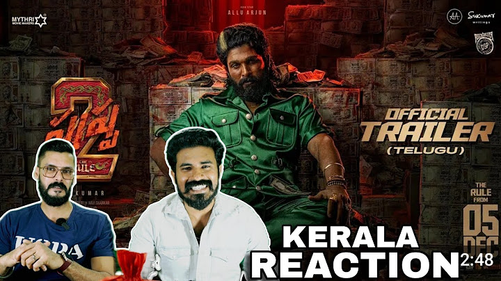 Pushpa 2 The Rule Trailer Reaction | Allu Arjun Sukumar Rashmika Fahadh Faasil Entertainment Kizhi