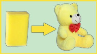 How To Make a Sponge Doll | Teddy Bears | Sponge Crafts | Easy Doll Making Video | Handmade |