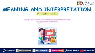 Meaning and Interpretation - Sub4 Organization The Idea