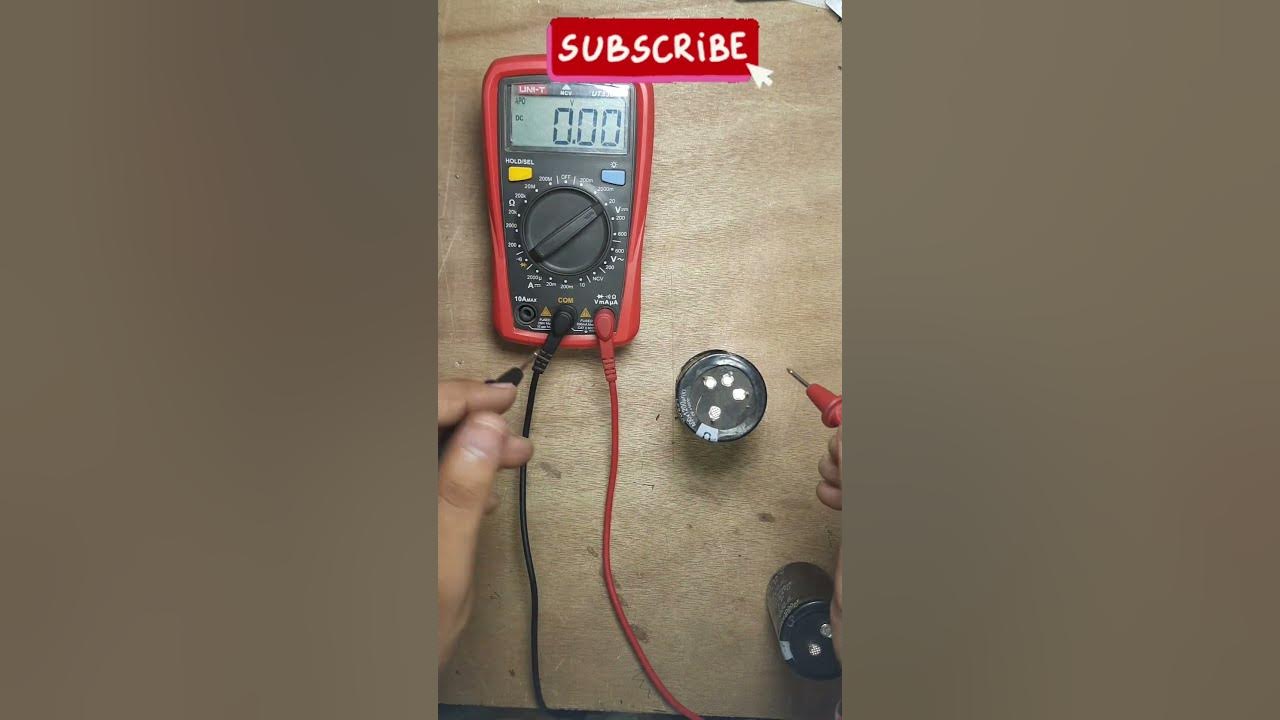 HOW TO CHECK CAPACITOR WITHOUT LCR METER #education - YouTube