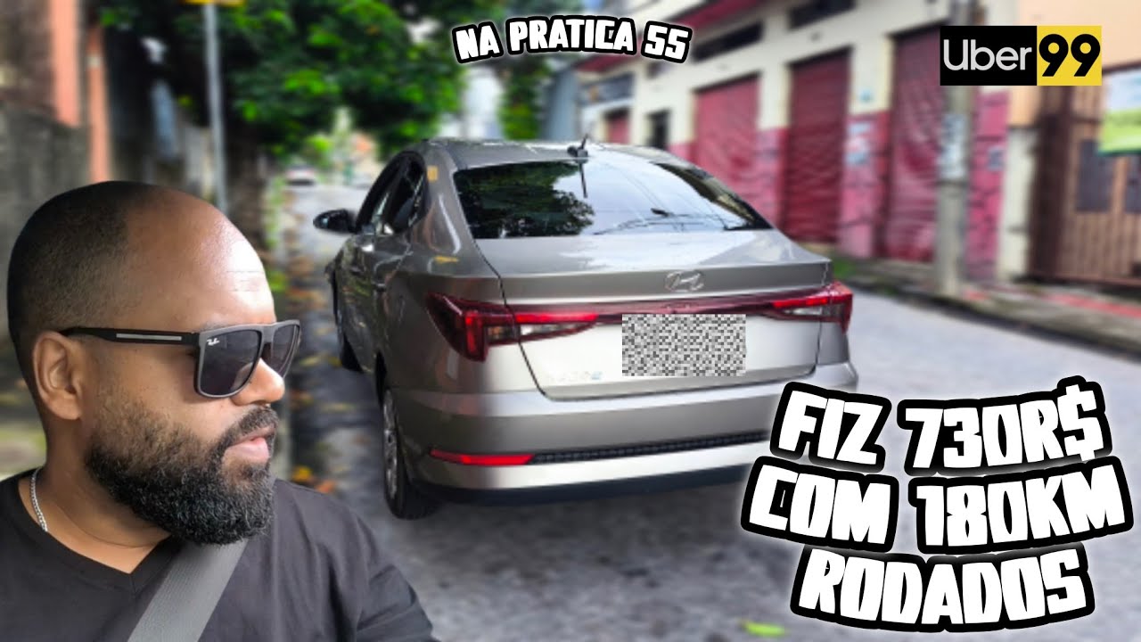 Fiz 730R$ e 4R$/km✅ nesse Domingão🔥 O resultado surpreendeu na UBER 99 #NAPRATICA55