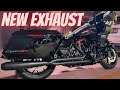 Sp concepts exhaust on new harley davidson road glide cvo st  sound clip