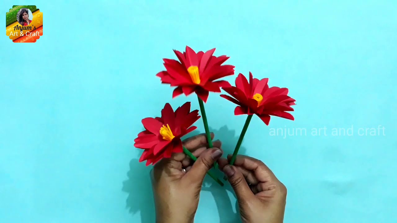 how to make beautiful flower from paper│ flower banane ka