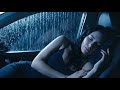 Cozy Rain Sounds for Deep Sleep in Car | Heavy Rain Ambience and Calm Thunder Sounds