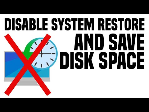 How to disable system restore in Windows 10