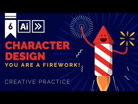 Character Design: Rocket Firecracker 🎆 | Adobe Illustrator