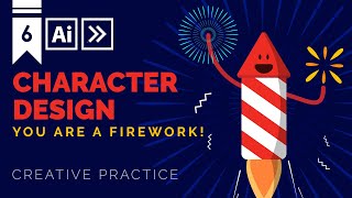Character Design: Rocket Firecracker 🎆 | Adobe Illustrator