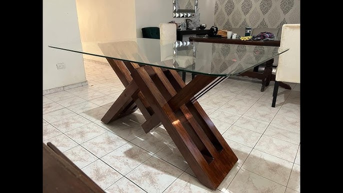 Cómo hacer una mesa de diseño de cristal