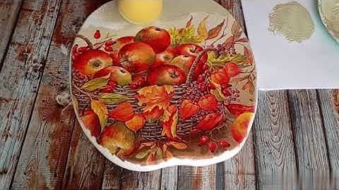 DIY Decorative Decoupage Board  Easy Step by Step Craft Tutorial