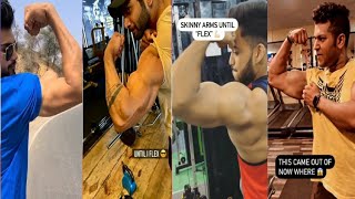 My arm looks skinny until I flex|bodybuilder tik tok|bodybuilder video|bodybuilder status