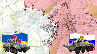 Battle in western Bakhmut (May 2023) Every Day (using google map)