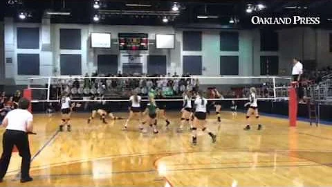 Paulina Iacobelli with a kill for Novi in game two...