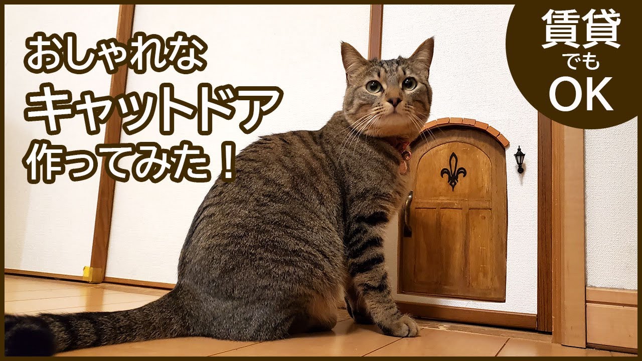 おしゃれなキャットドアを作ってみました