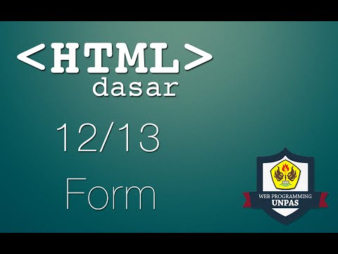 Video: Apa saja atribut form dalam HTML?