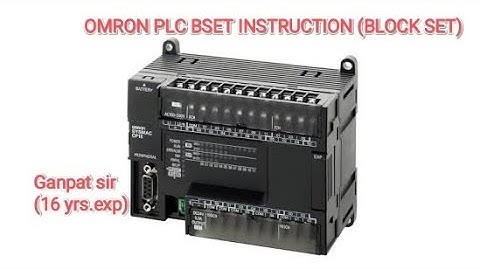 OMRON BSET INSTRUCTION (BLOCK SET), HOW TO WORK BSET INSTRUCTION IN OMRON PLC
