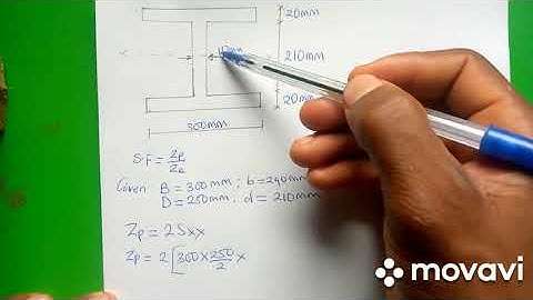 Detailed explanation on shape factor of I section.