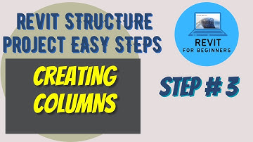 Creating columns in Revit in Revit | Structure Project in Easy Steps 3 of 12 | Revit for beginners