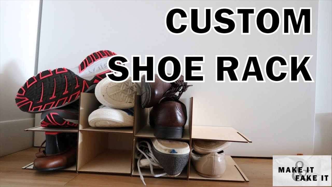 Customize Shoe Rake Laser Cutting A Custom Shoe Rack - YouTube