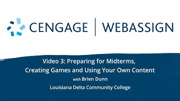 Customizing Your Course With WebAssign | Faculty Perspective