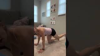 Bear Breathing with Hip Extension (Glutes/Hamstrings)