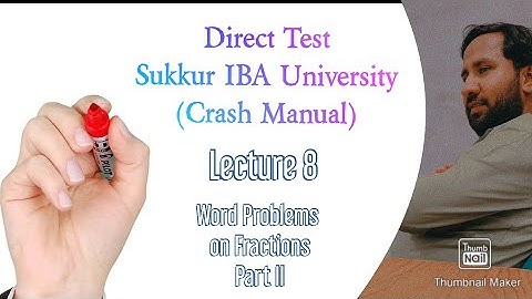 Direct Test Sukkur IBA (Crash Manual) Practice 19