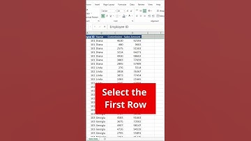 How to freeze top headings row in Excel ❄️| Header freeze shortcut