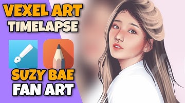 Vexel art tutorial using Autodesk Sketchbook full timelapse | Bae Suzy fan art | Mervin Dale