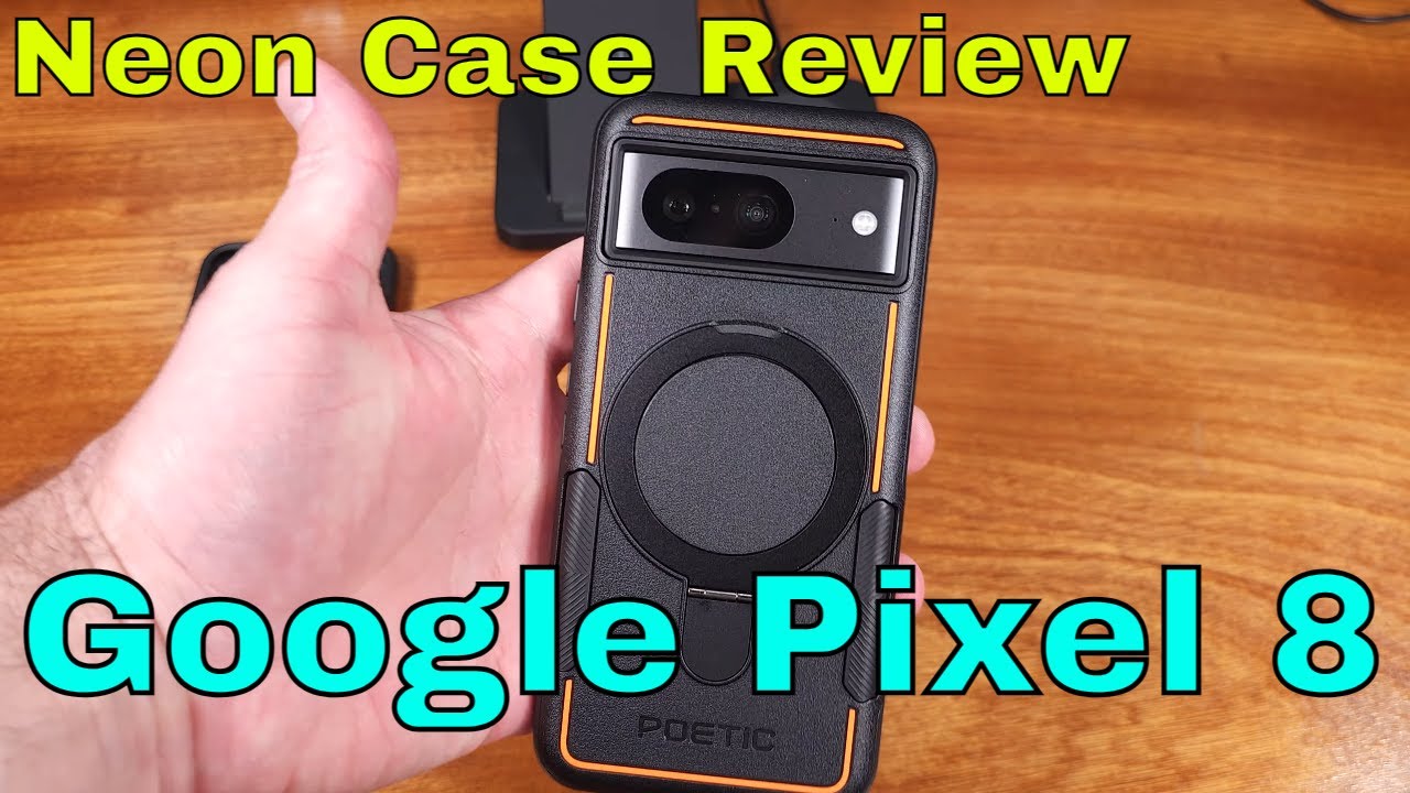 Poetic Neon Hülle Für Google Pixel 8A 6,1 Zoll – Mit Magnetringständer & Stoßfestem Schutz