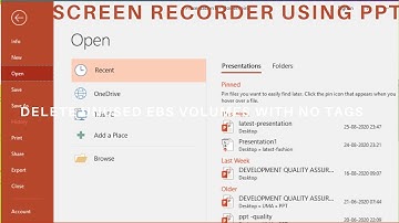 screen recording using PowerPoint with audio  | How to Record Screen using Microsoft PowerPoint 365