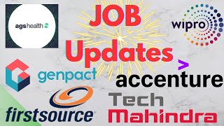 JOBs Updates🔥 || ✨Tech Mahindra || Genpact✨ || Accenture✨ || AGS✨ || Firstsource✨ || 2025 ||