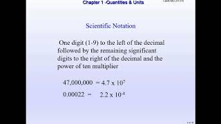 MECH1310 Lecture 1 Chapter 1 Quantities and Units