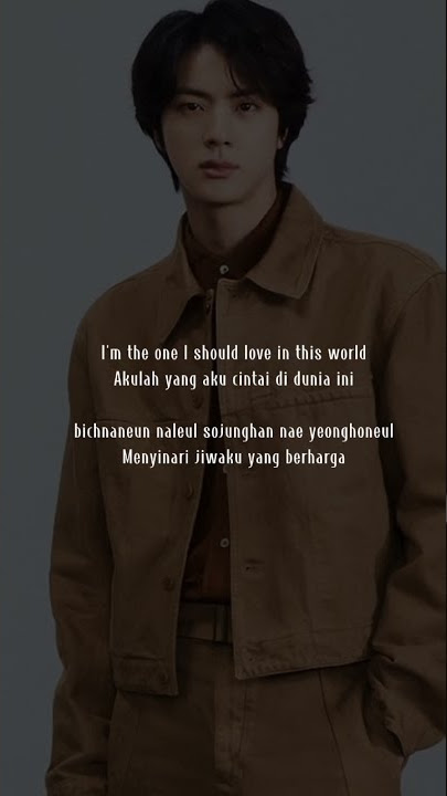 Jin - Epiphany Lirik Terjemahan #shorts #epiphany #seokjin