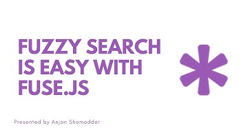 Fuzzy Search Made Easy: Your fuse.js Basics Tutorial