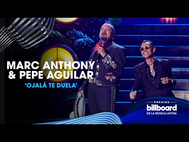 Marc Anthony y Pepe Aguilar cantan Ojalá te duela | Premios Billboard 2023 class=