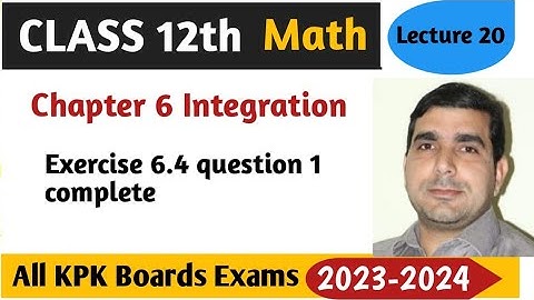 Definite Integral problems Solution | Exercise 6.4 question 1| Lecturer asad ali