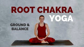 Yoga for the ROOT CHAKRA - 15 Minutes to Ground & Balance Your First Chakra screenshot 1