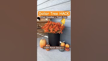 Dollar Tree HACK for high end porch decor 🧡✨FALL PLANTER✨🍂 #fall #decor #diy #dollartree #hack