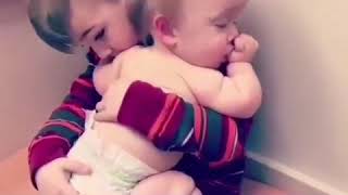 the brother love cute babies