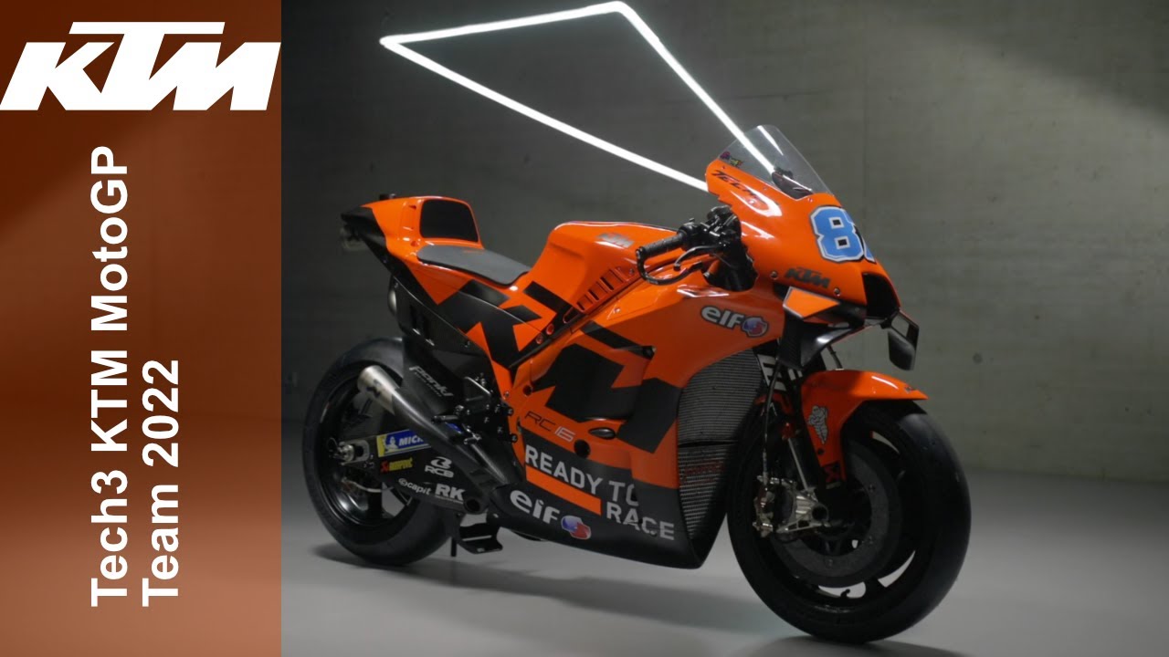 KTM e Tech3 mantêm pinturas e apresentam motos para temporada 2022