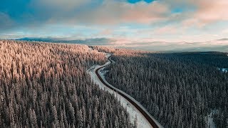 Winter in Canada, BC by drone 4k - DJI Mavic 2 Pro