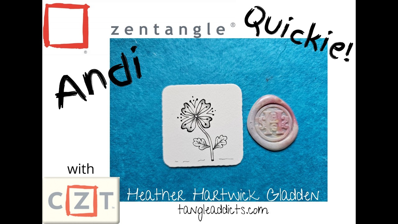 Andi | Zentangle® Quickie - YouTube