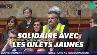 Lassalle provoque un incident à l'Assemblée en portant un gilet jaune