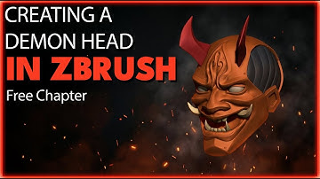Creating a stylized demon head in Zbrush -Free Chapter