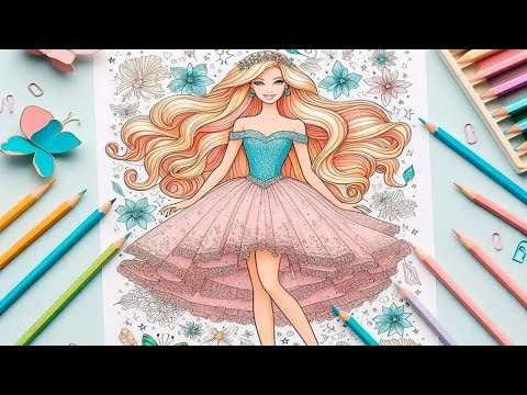 Barbie boyama sayfaları – 45 sevimli boyama sayfası