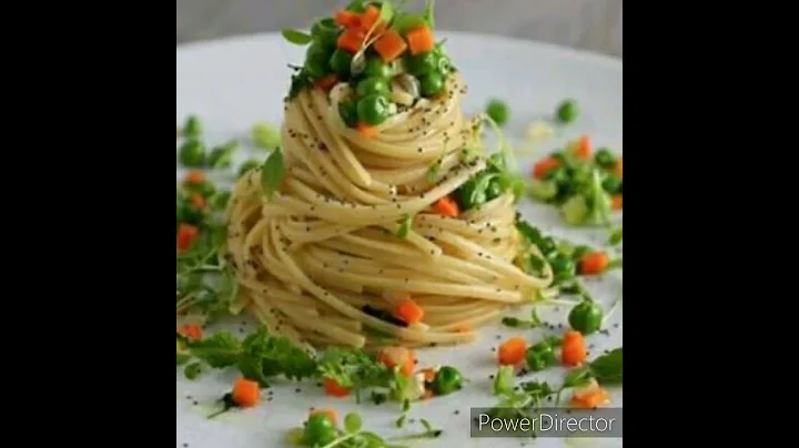 fancy pasta plating idea