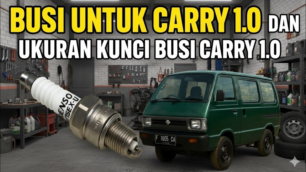 Ganti Busi Carry 1000 Biar Tambah Bertenaga! Rekomendasi & Ukuran Kuncinya, 
