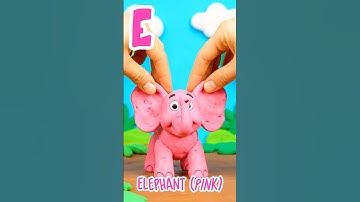 ABC Colorful Clay Animal Song (EFGH) #claymation #abcsong #colorsong