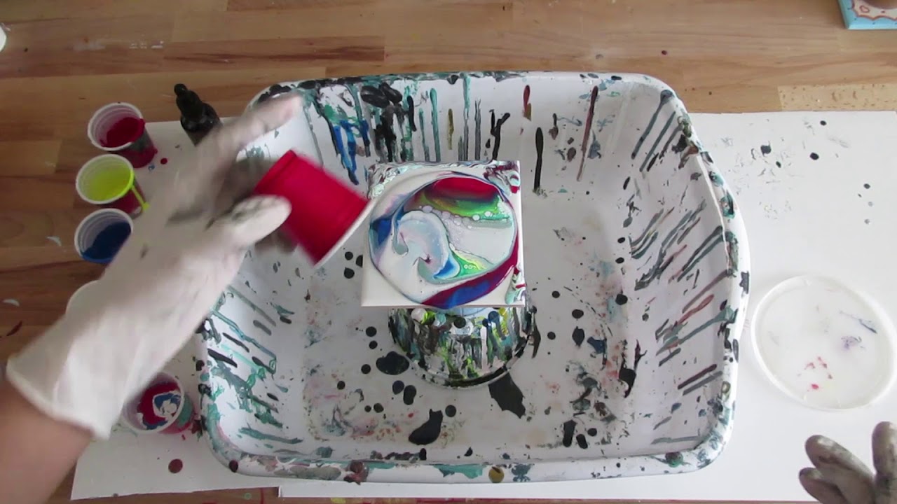 Acrylic Pour - Dirty Flip Cup (FAIL) - YouTube