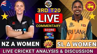 New Zealand Women vs Sri lanka Women | NZ W vs SL W 3RD T20 Match | Live Cricket Score & Commentary